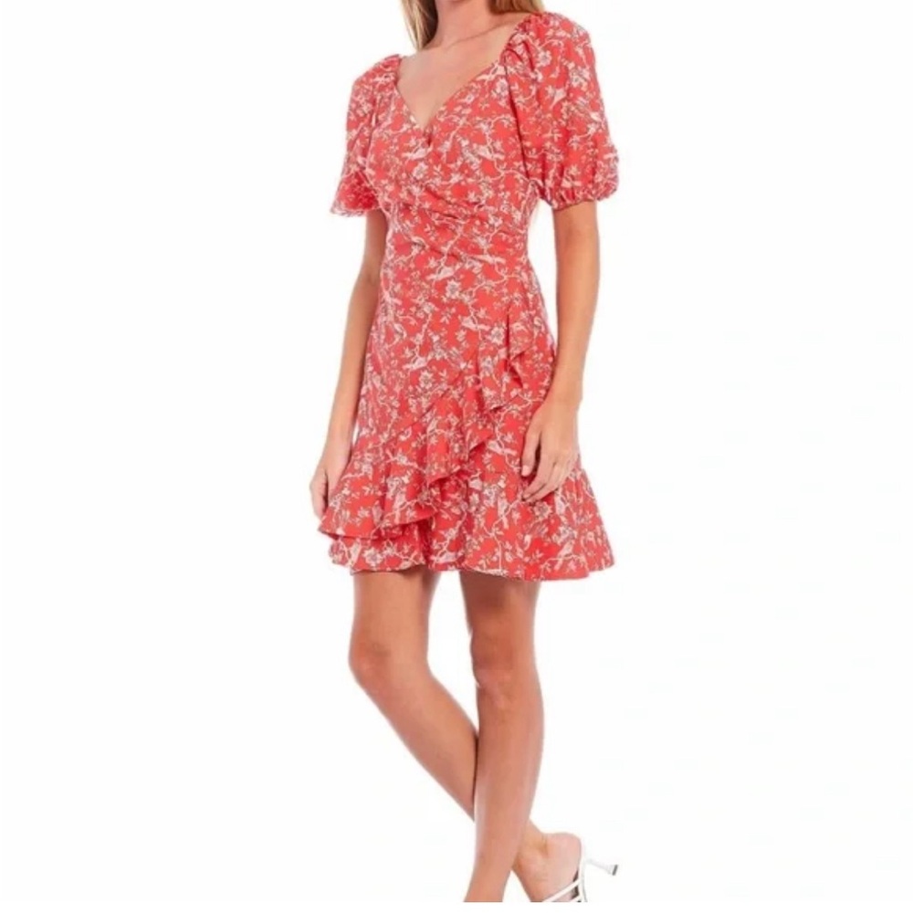 Sachin + Babi Red Floral Dress